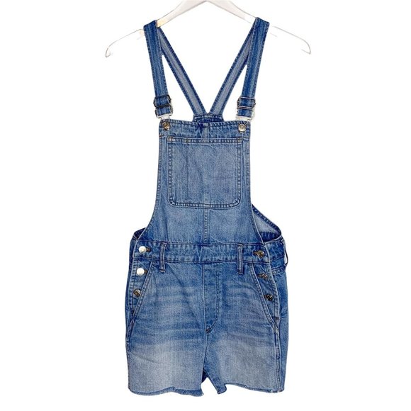 Madewell Adirondack Denim Overalls Sz XS Cotton - Picture 2 of 8